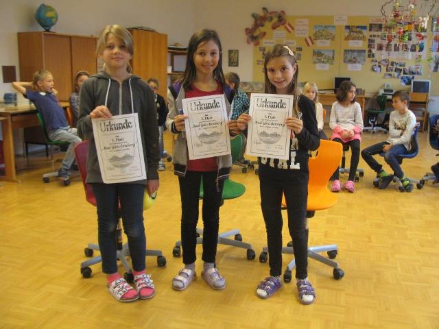 Projektabschluss der 3a Klasse“Der Kurort Bad Gleichenberg“