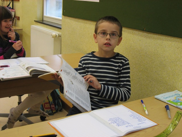 Arbeit in der 3 b Klasse